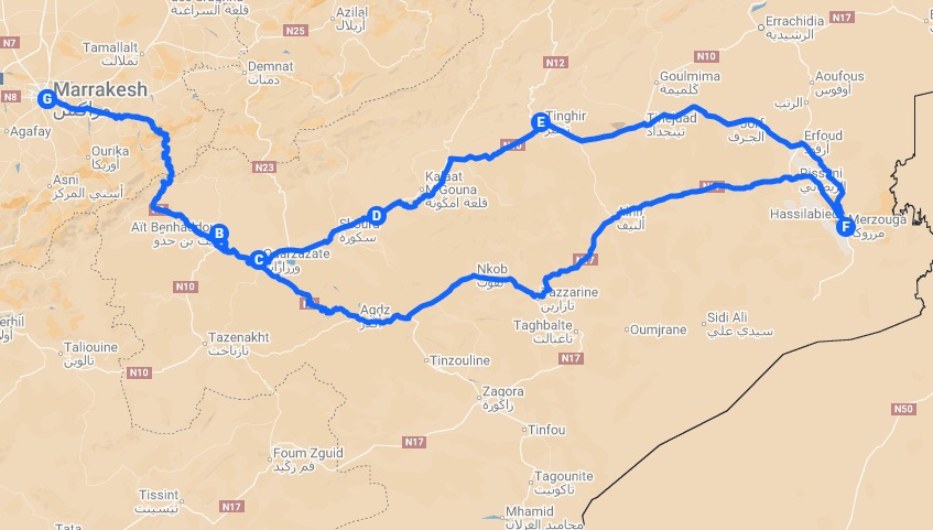 excursión de 3 días al desierto desde Marrakech